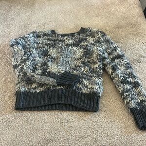 Grey shag topshop sweater
